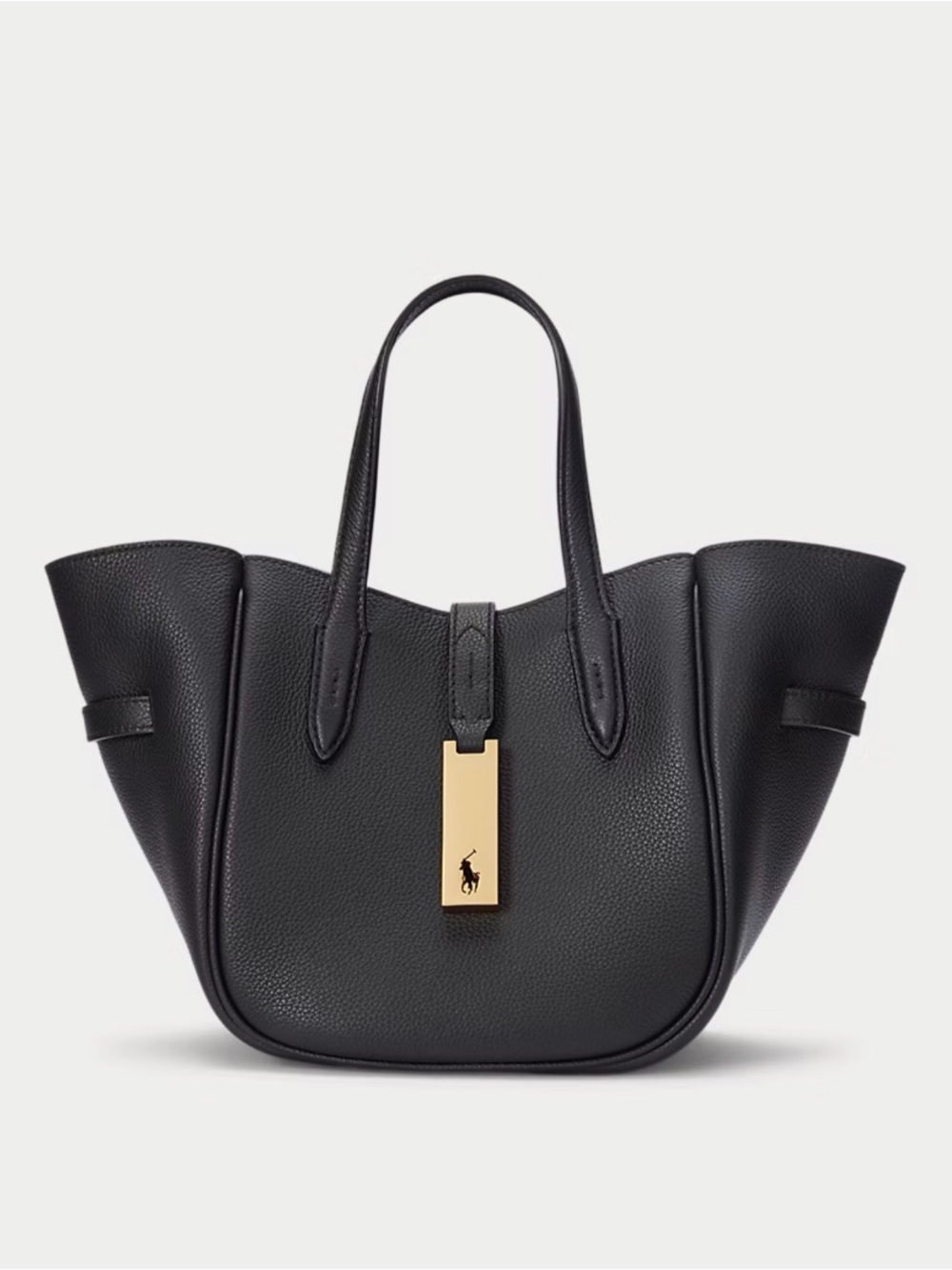 Polo ID Leather Small Tote Polo Ralph Lauren
